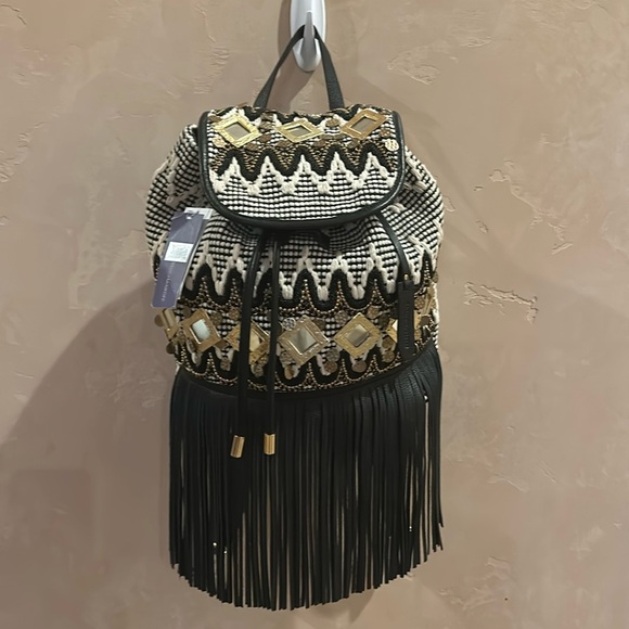 NWT Rebecca Minkoff TAJ backpack with fringe - NWT - Picture 1 of 7